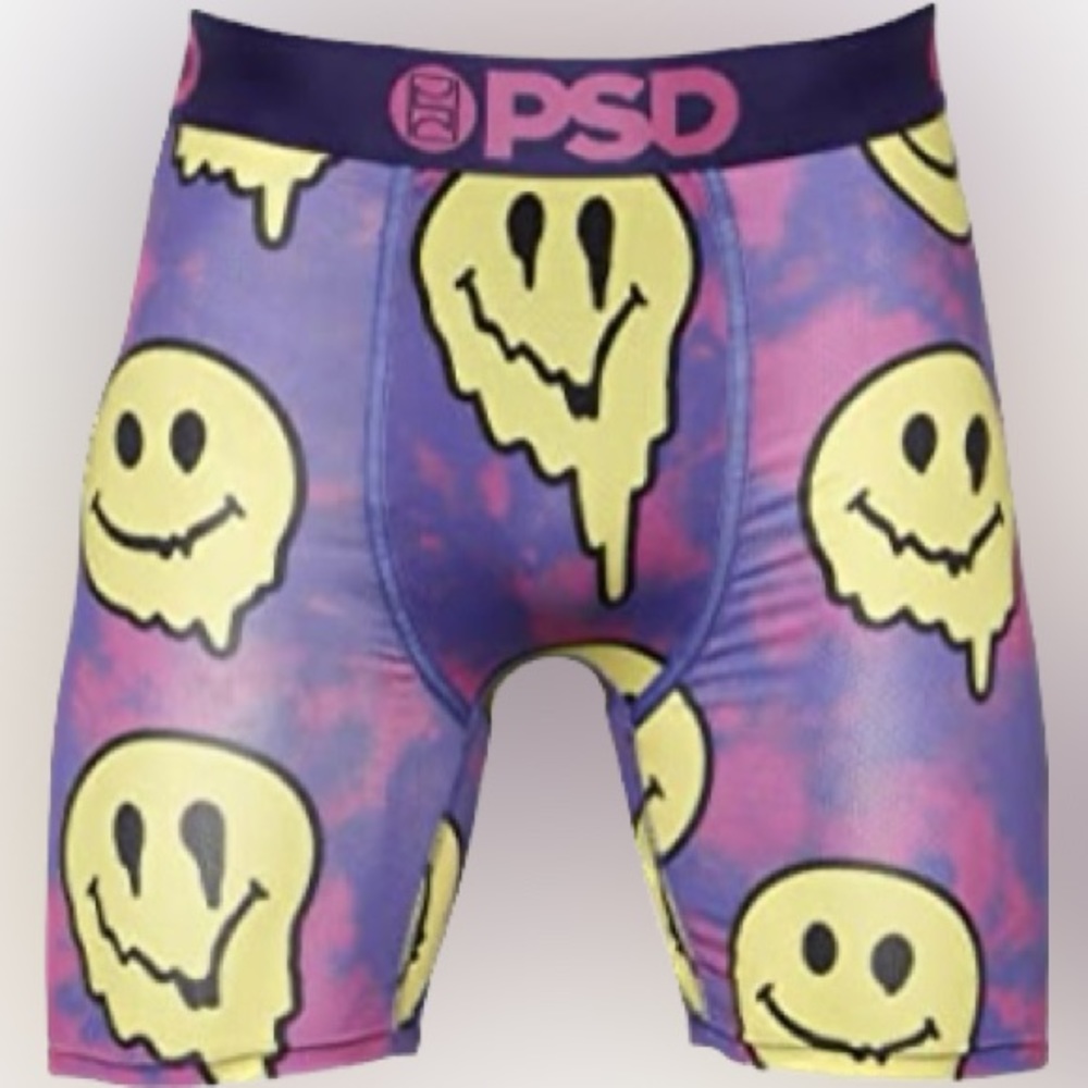 Men’s PSD Size L smiley dripped boxer briefs
